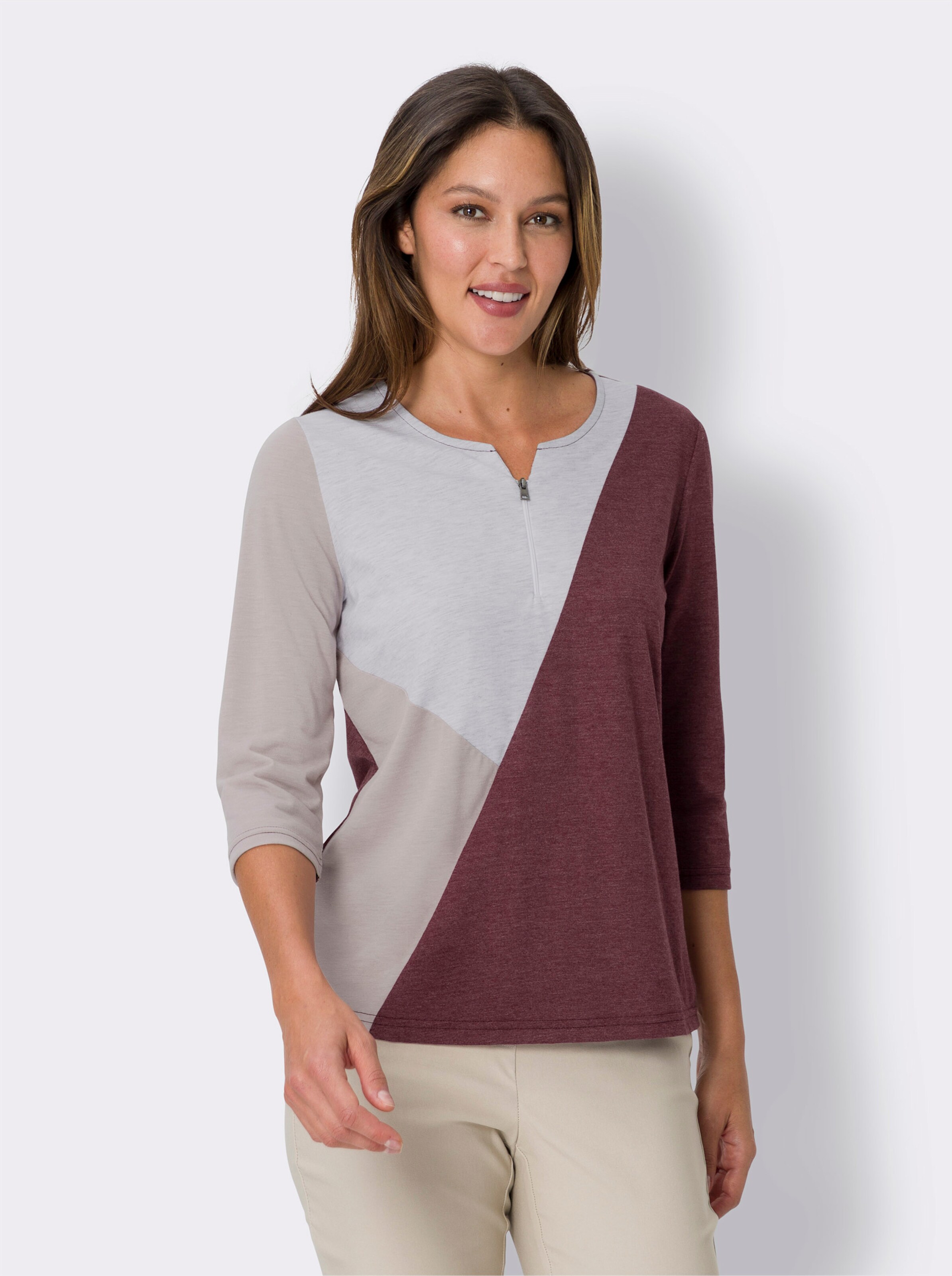 34-Arm-Shirt in Patch-Optik