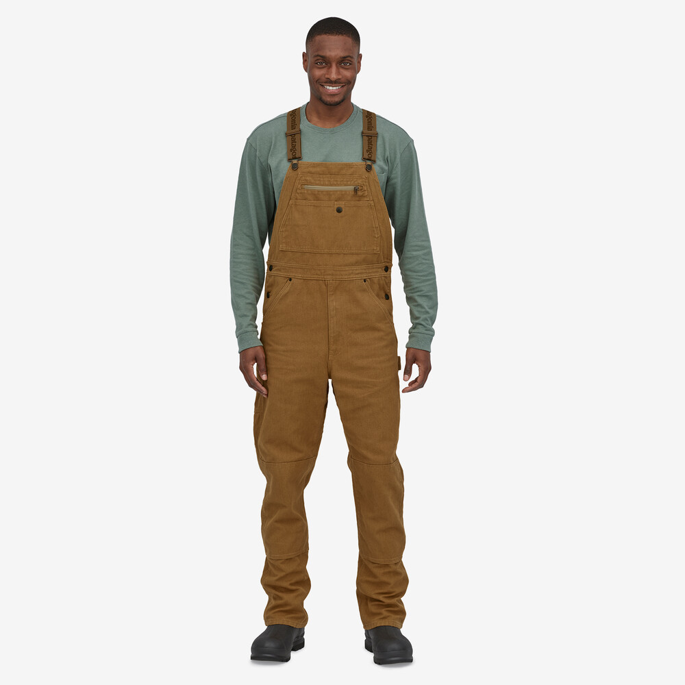 Iron Forge Herren-Latzhose aus Hanf-Canvas – Kurz