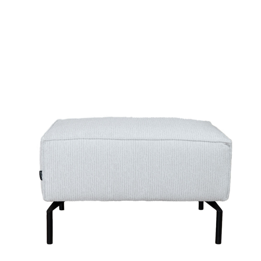 Bronx71 Hocker Kansas ribstof off white