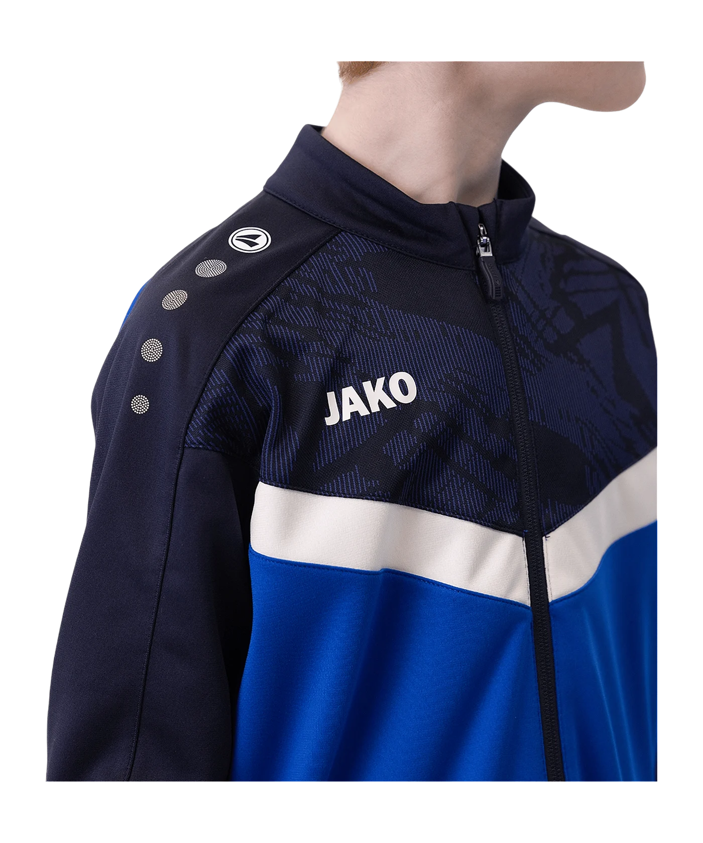 JAKO Iconic Polyesterjacke Kids Blau F403