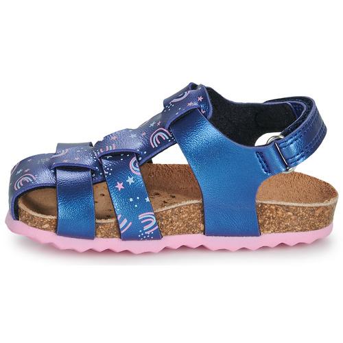 Geox - B SANDAL CHALKI GIRL - Bleu / Rose