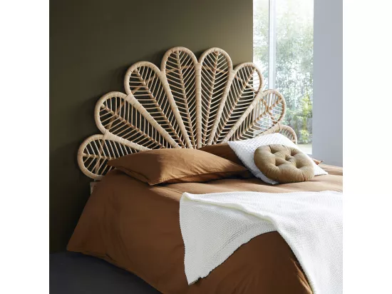 Tête de lit en rotin naturel 160 cm