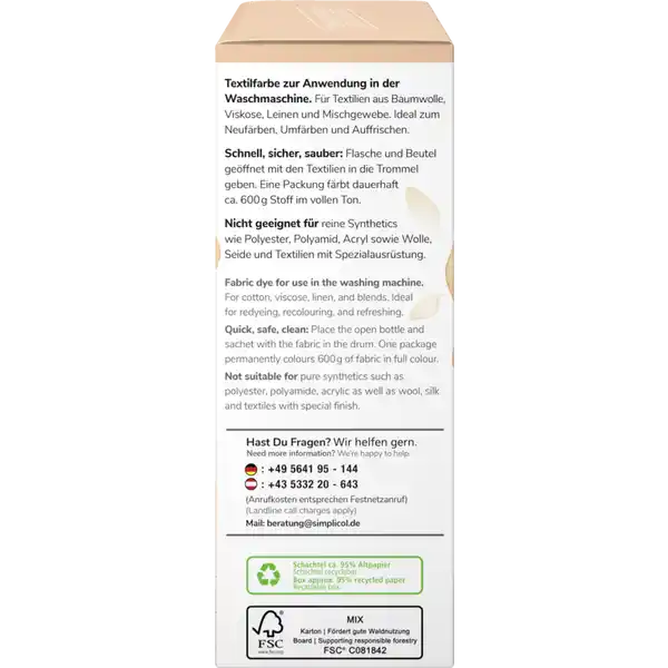 Textilfarbe Intensiv Peach Splash