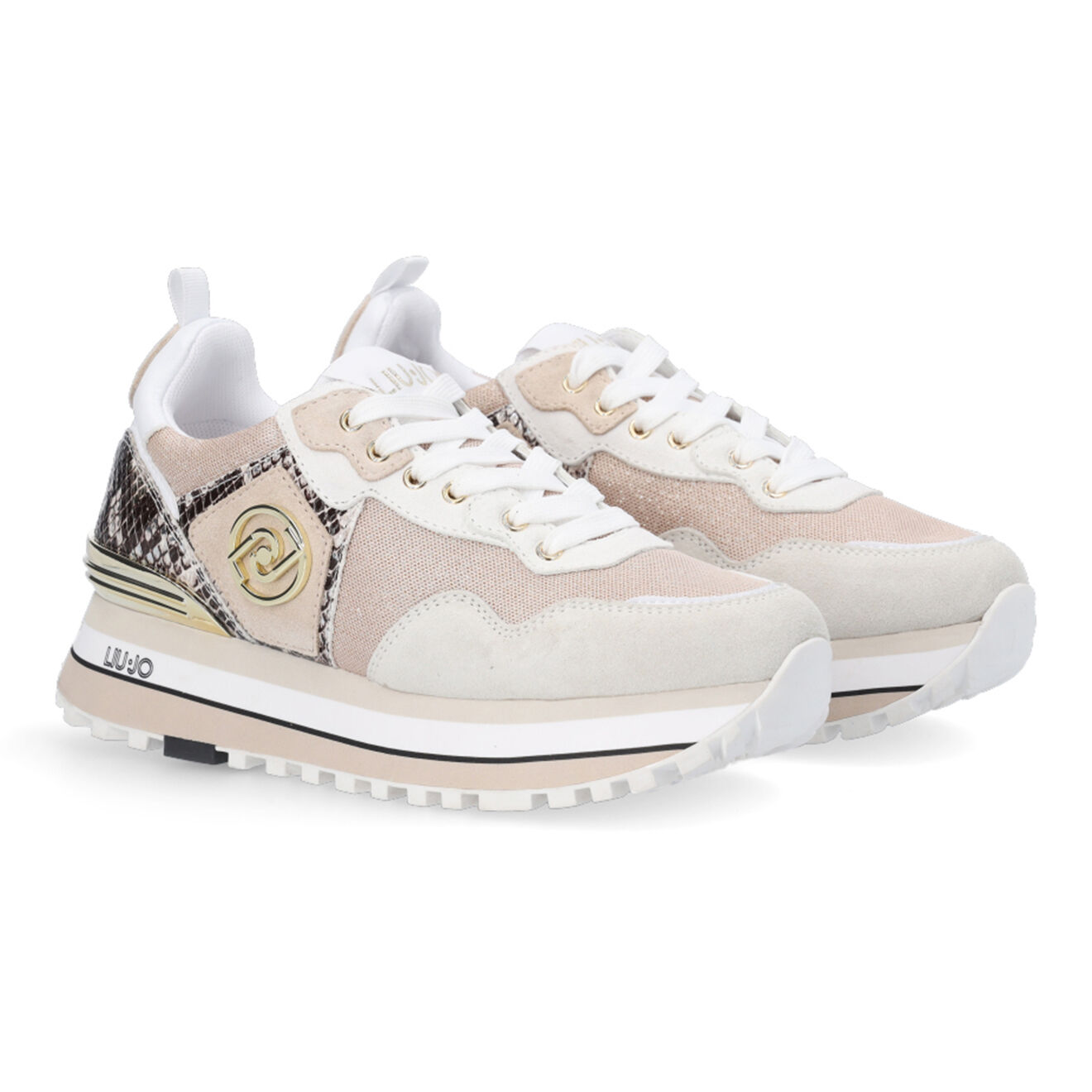 Liu-Jo Sneakers Maxi blanc/doré