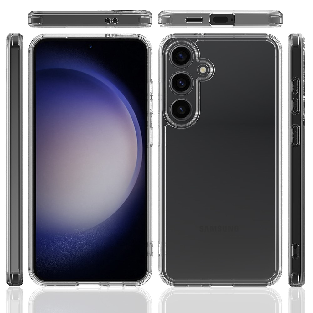 Samsung Galaxy S24  Plus Hybrid Hülle TPU Bumper   Acryl Rückseite - Transparent