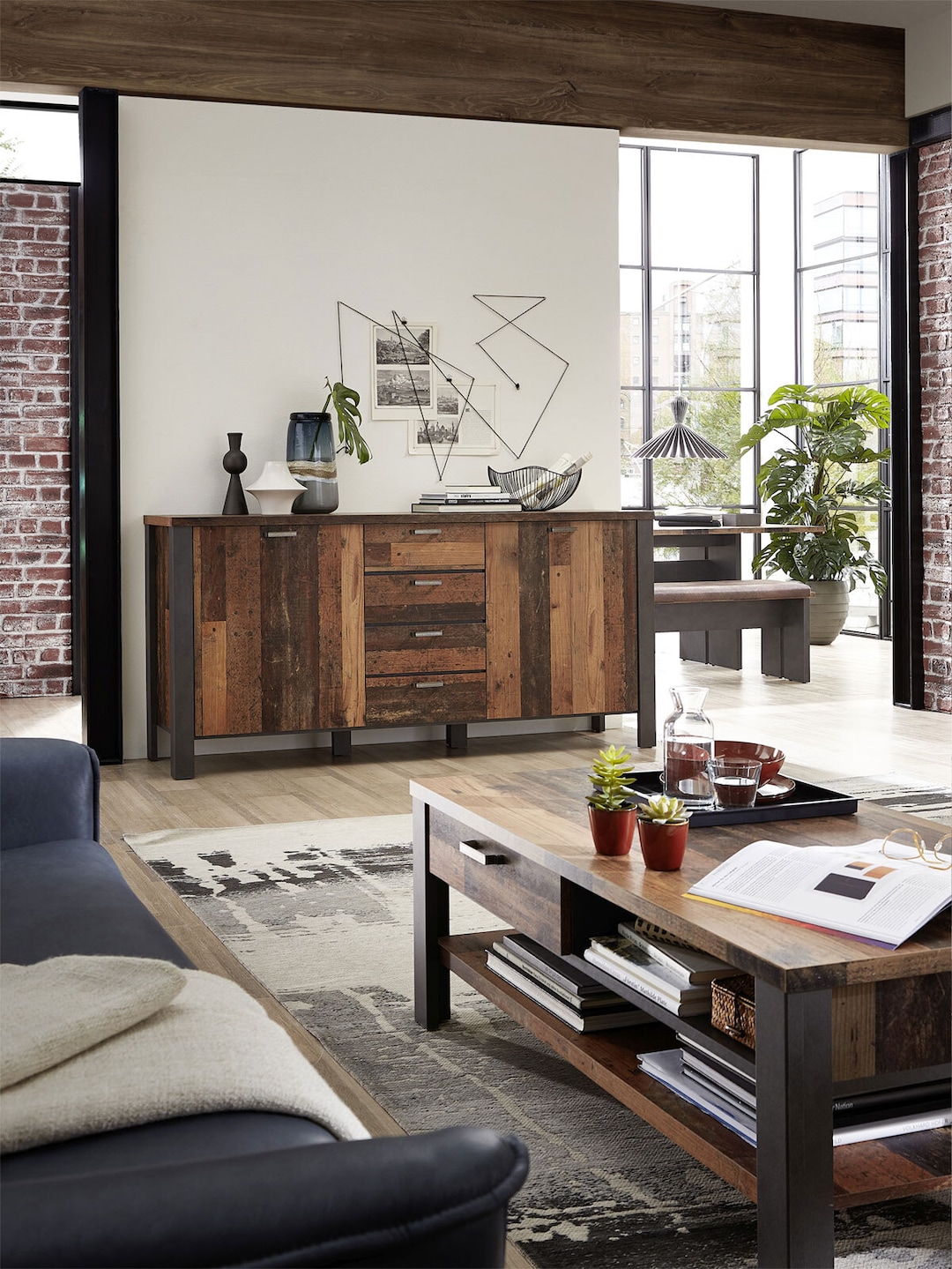Sideboard CARDIFF matera /grau