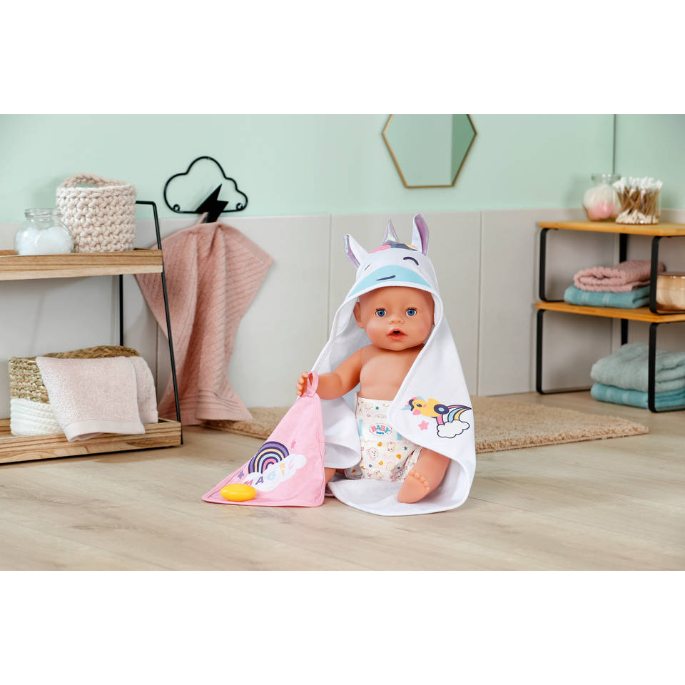 BABY born badlaken met capuchon set