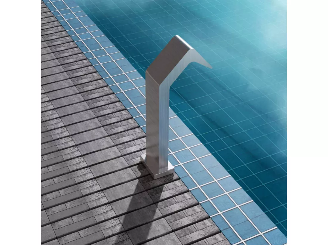 Cascade de piscine Niagara en Acier Inox.S316 - Corps 150x55mm - H.54cm - Garantie 10 ans - POOL IMEX