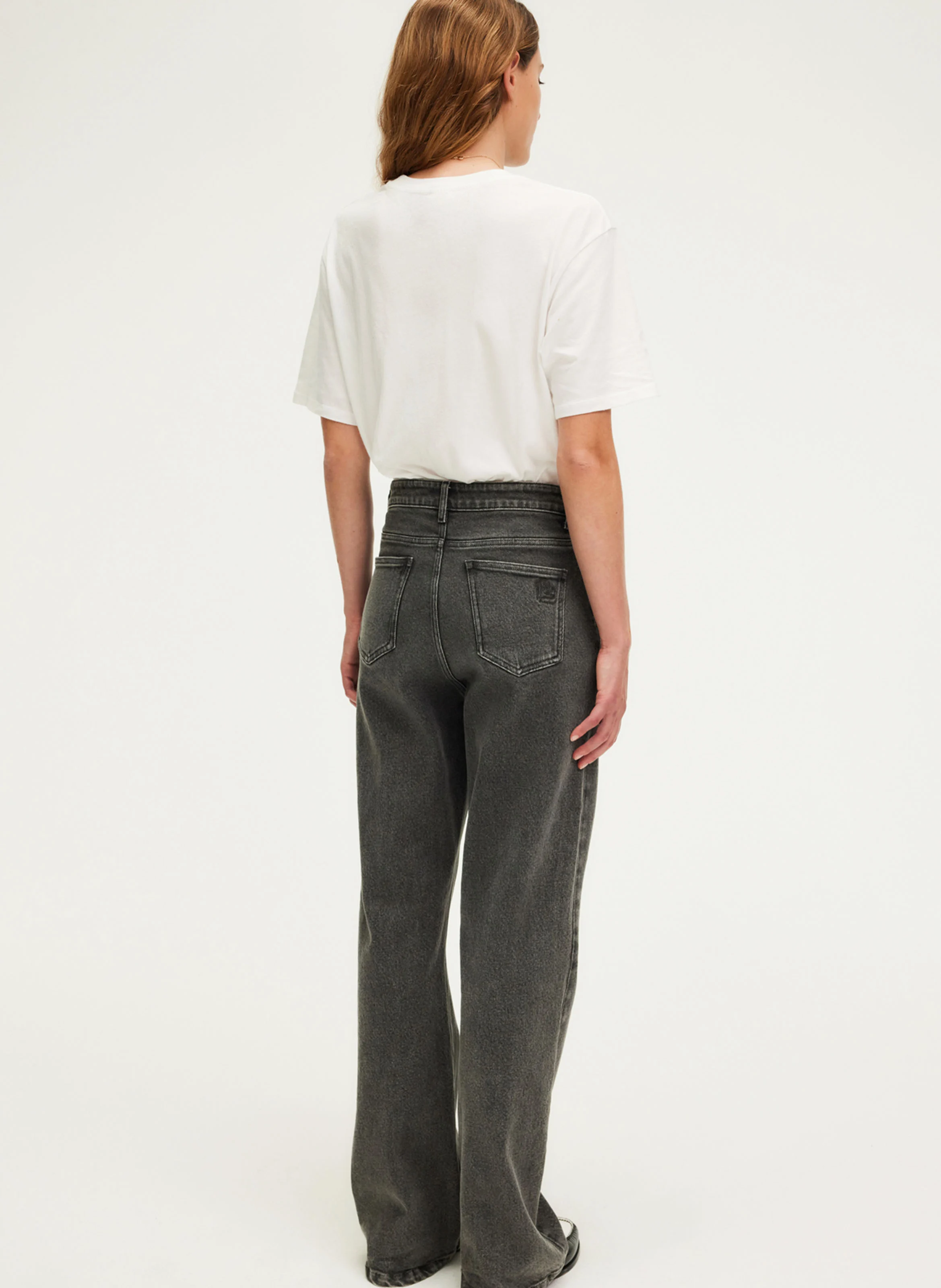 NEVENA - Jean droit en coton | Gris