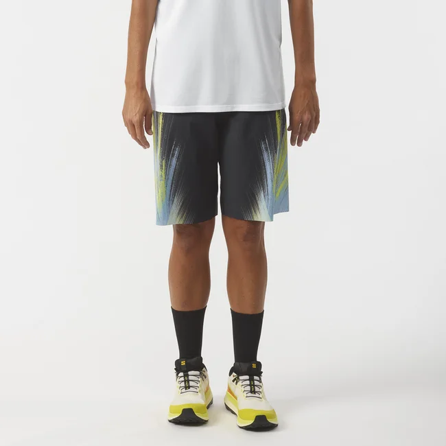 SHORTNEY  Shorts Damen DEEPBLACK/SulphurSpring/Peacockblue