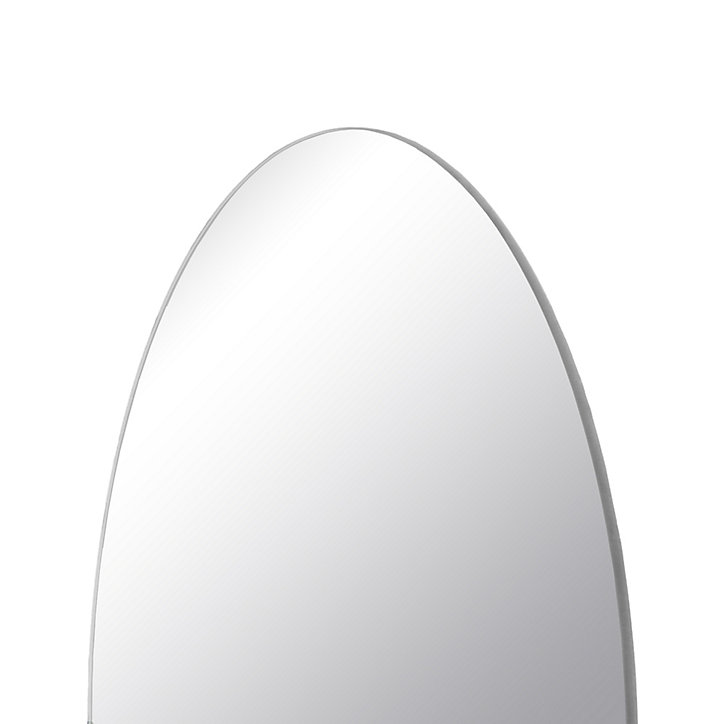 Miroir salle de bains rond diamètre 40 cm Dunnet noir