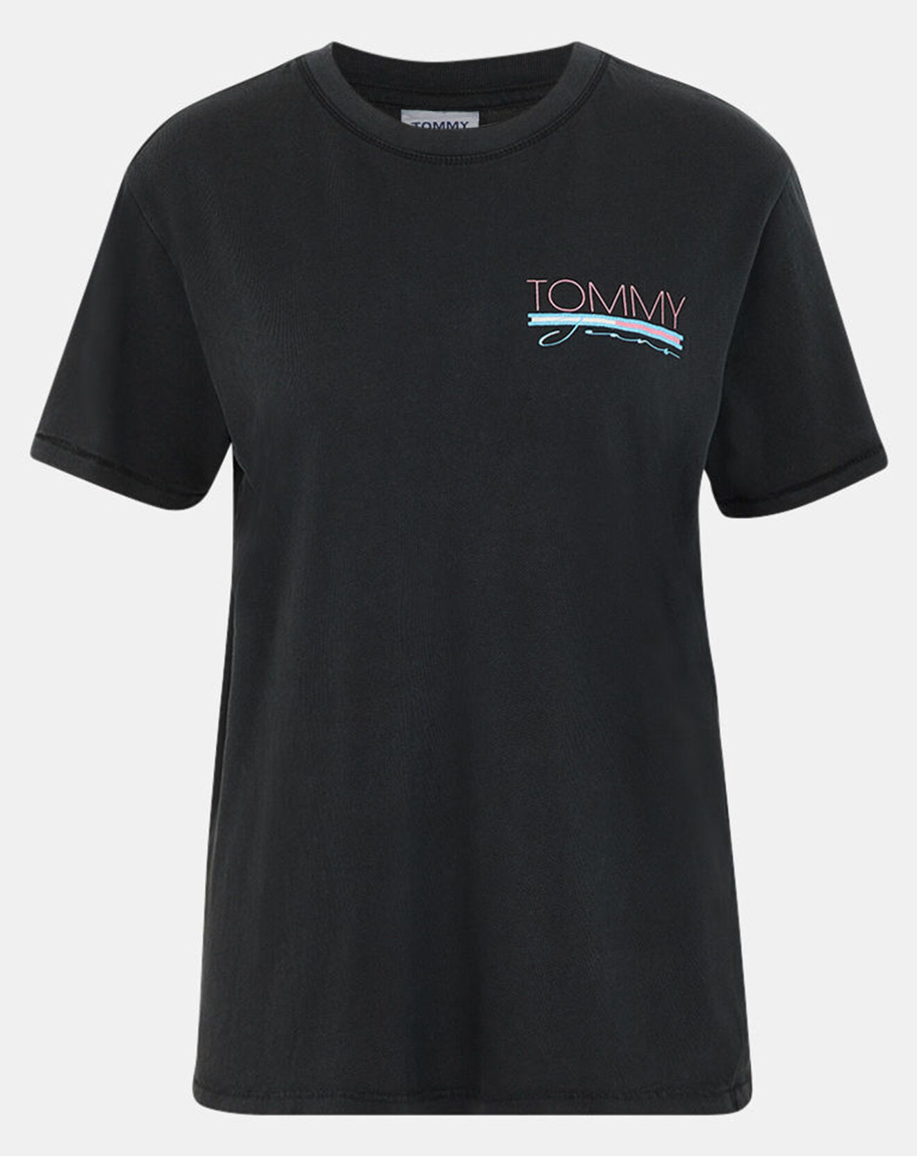 Tommy Jeans T-Shirt 100% Coton Bio Relaxed Back Vintage noir