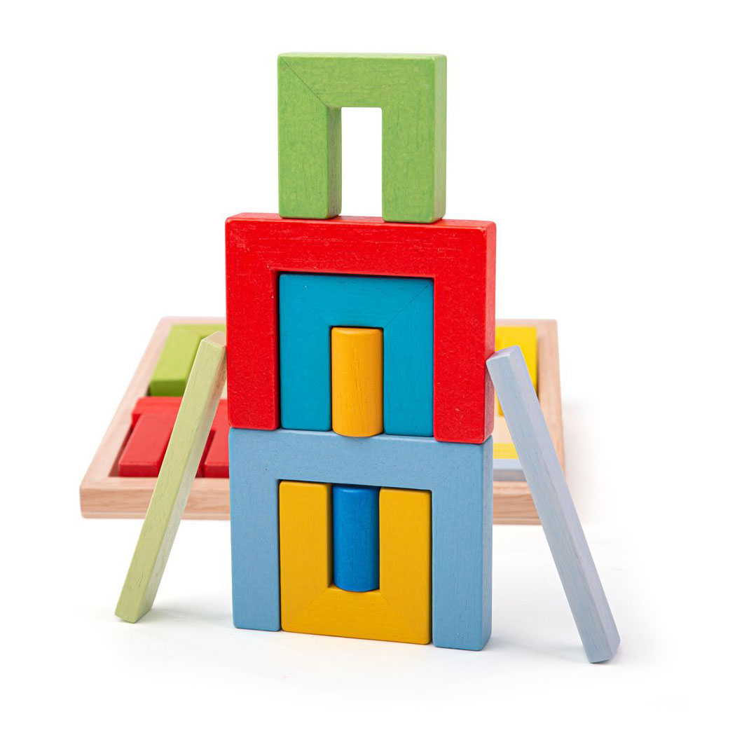 Bigjigs Bouwblokken: Deurposten & Cilinders
