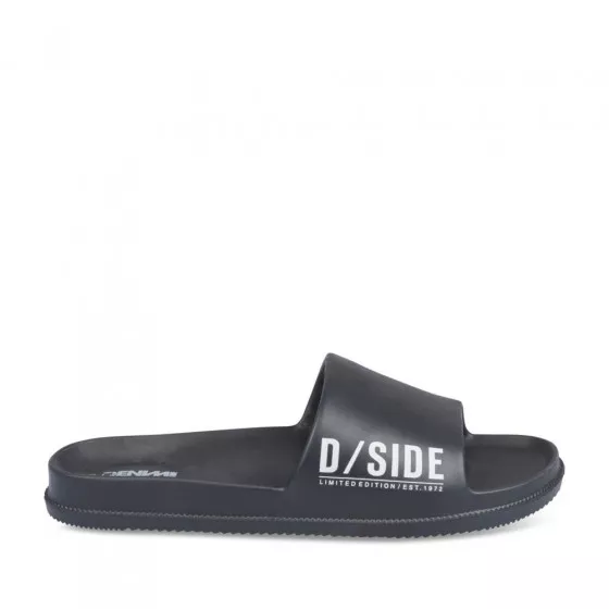 Claquettes NOIR DENIM SIDE