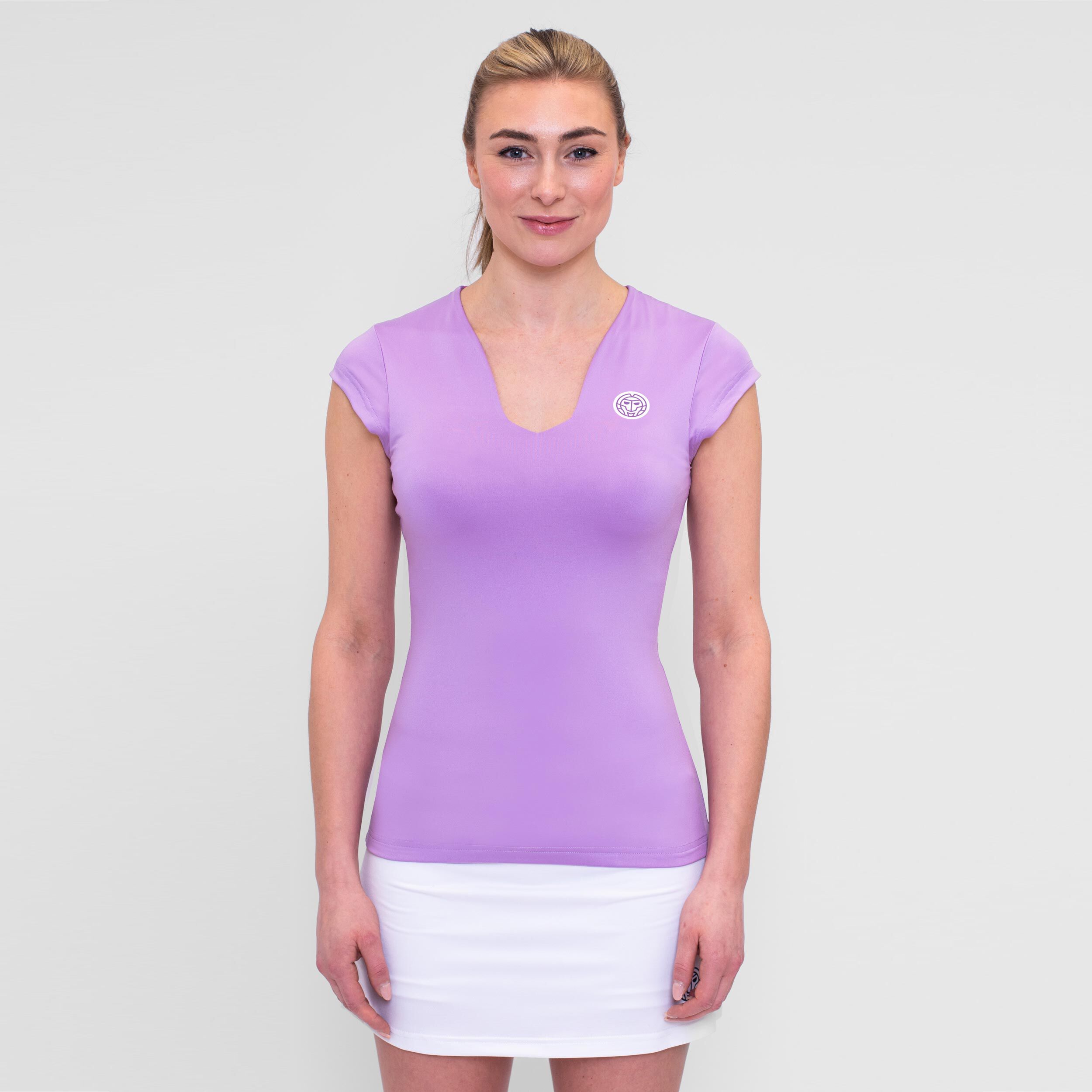 BIDI BADU Spike V-Neck T-shirt Femmes - Violet