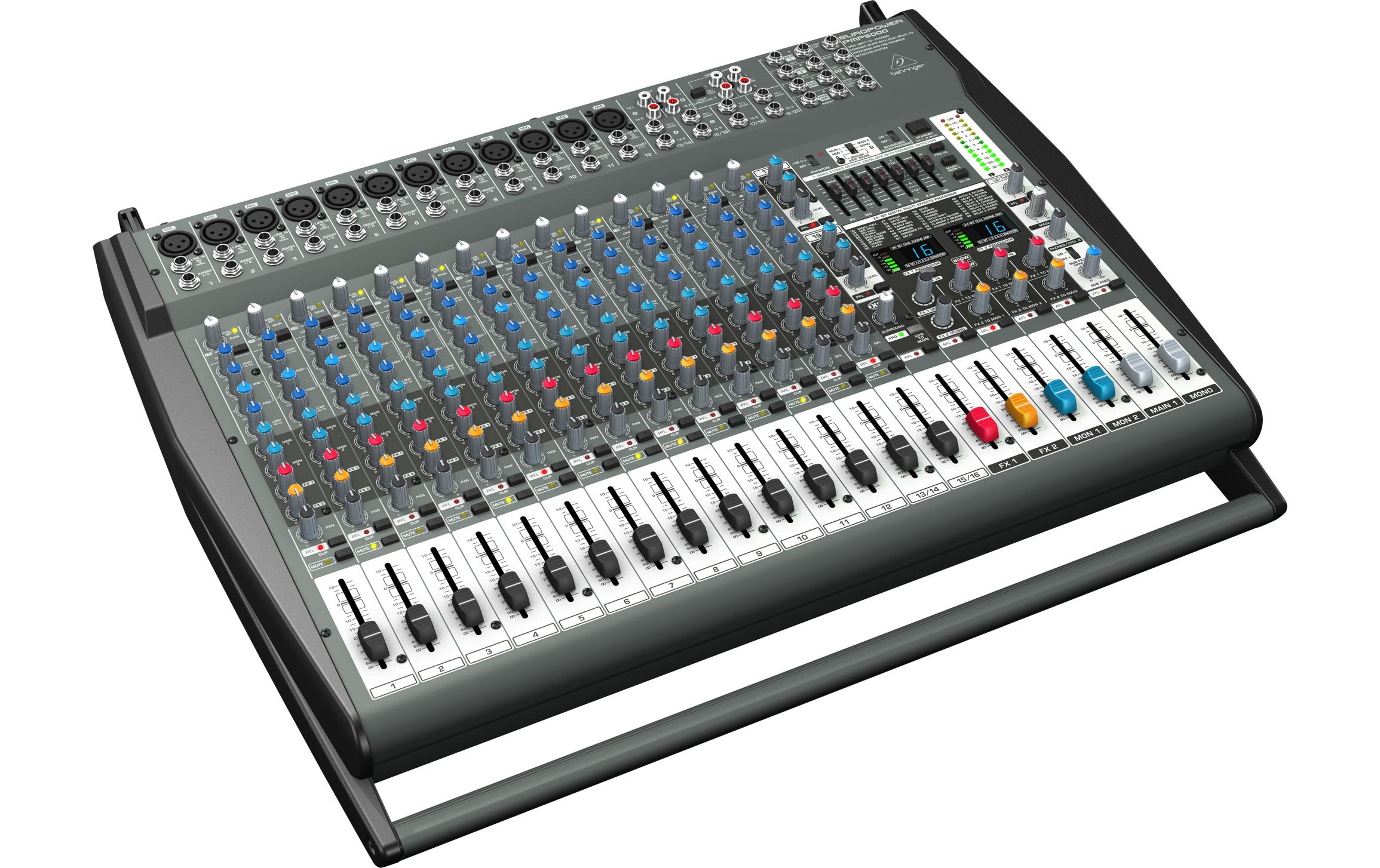 Mischpult PMP6000<br>1600 W 20-Kanal-Power-Mixer mit Dual-Multi-FX-Prozessor