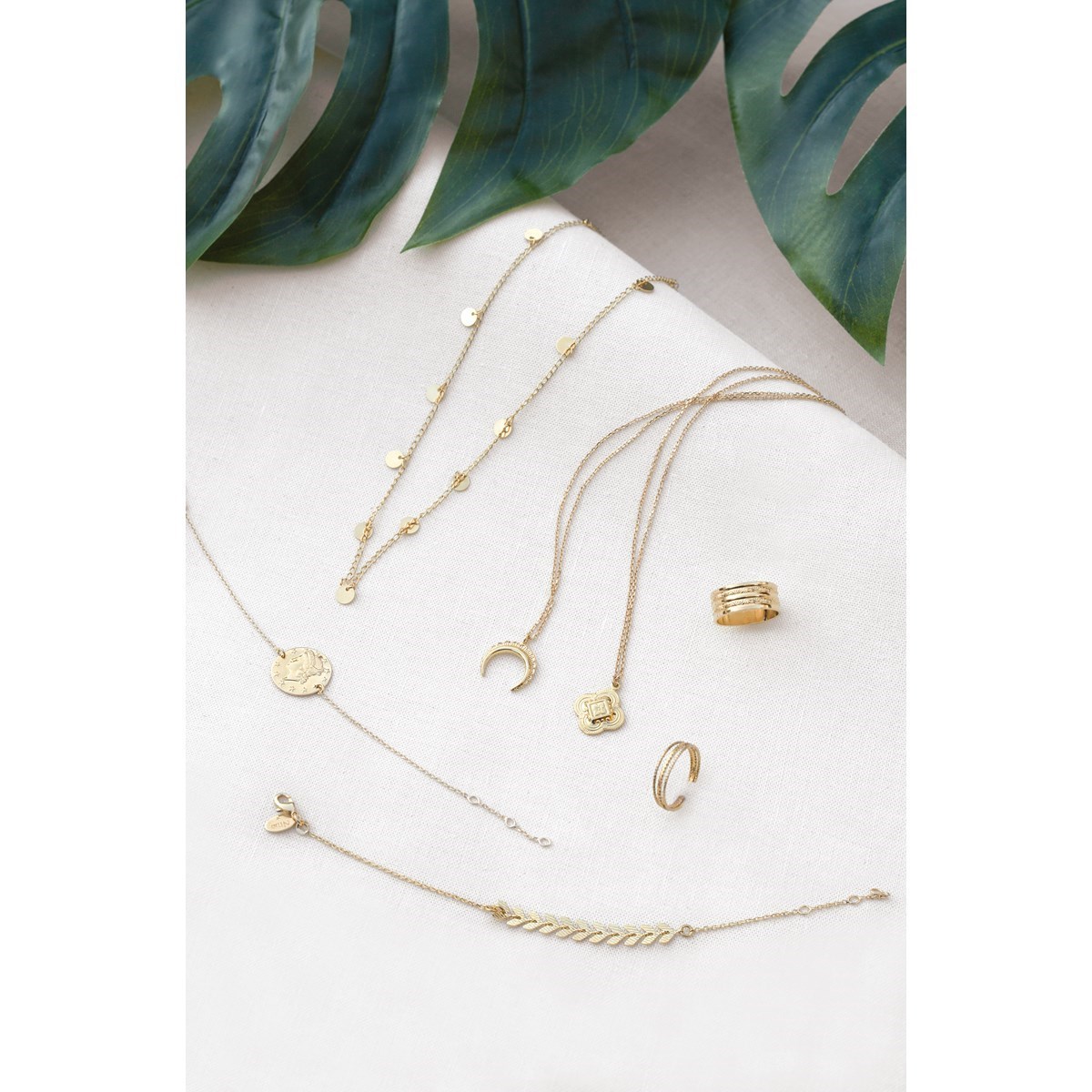 Bracelet ajustable classique original doré à l'or fin 24K INDRA