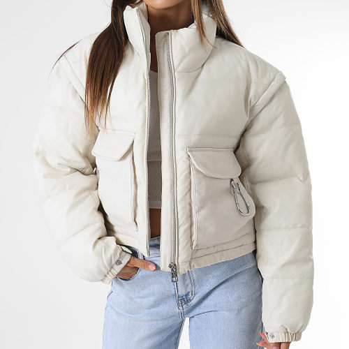Doudoune Femme Mixed Media Puffer 1372 Beige