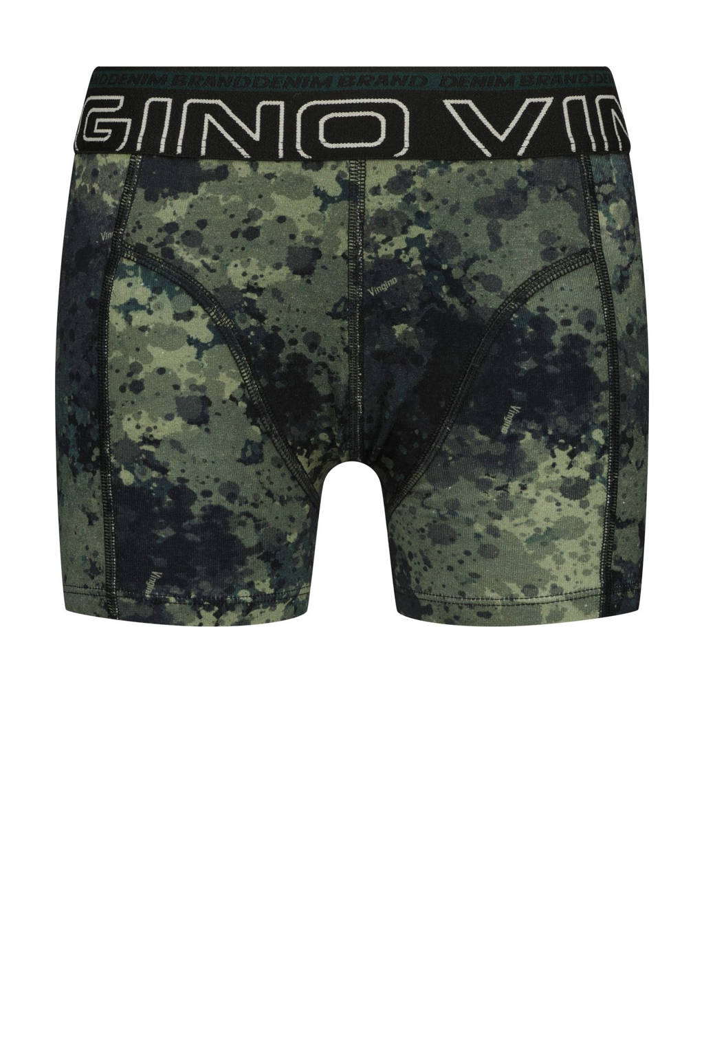 boxershort Woods - set van 3 donkergroen/blauw