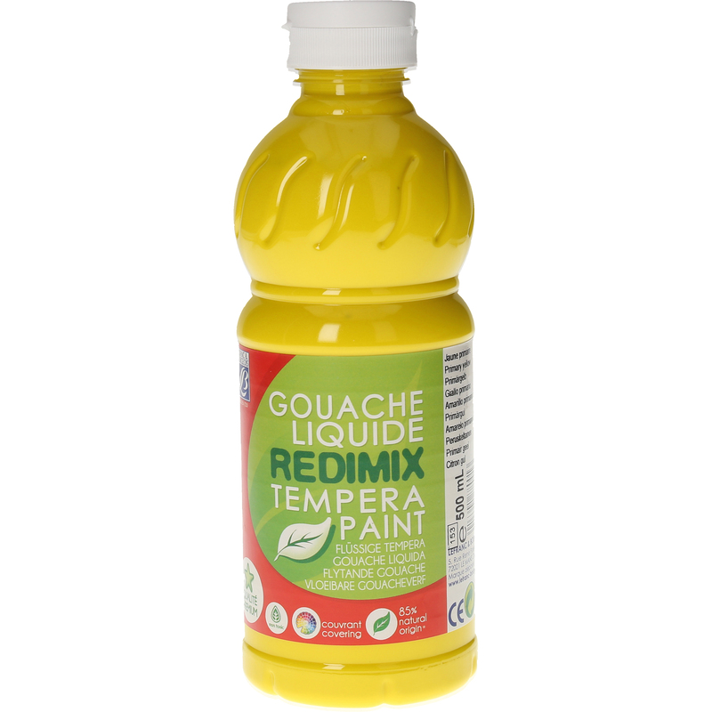 Lefranc & Bourgeois Plakatfarbe Redimix, 500 ml, primärgelb, 1 Stück