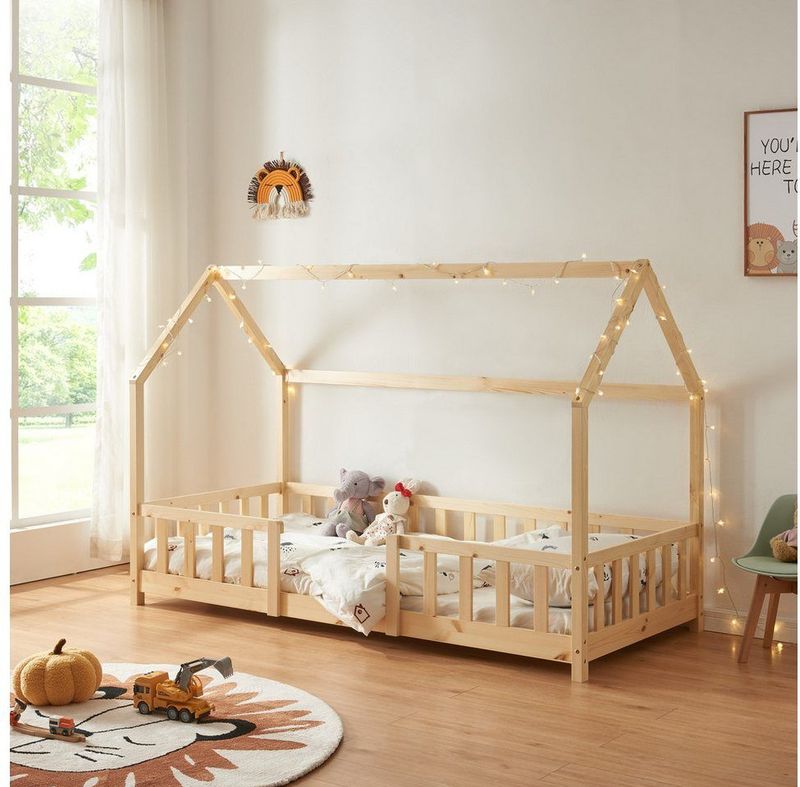 Sisimiut - Kinderbed - Houtkleurig - Met Uitvalbeveiliging