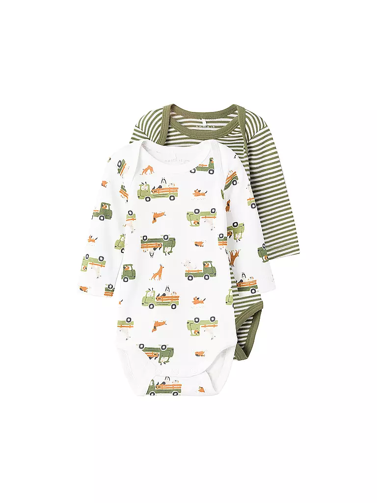 NAME IT Baby Body 2-er Pkg. NBNBODY olive