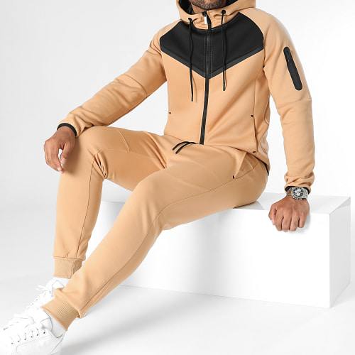 Ensemble De Survetement Bicolore 0124 Beige