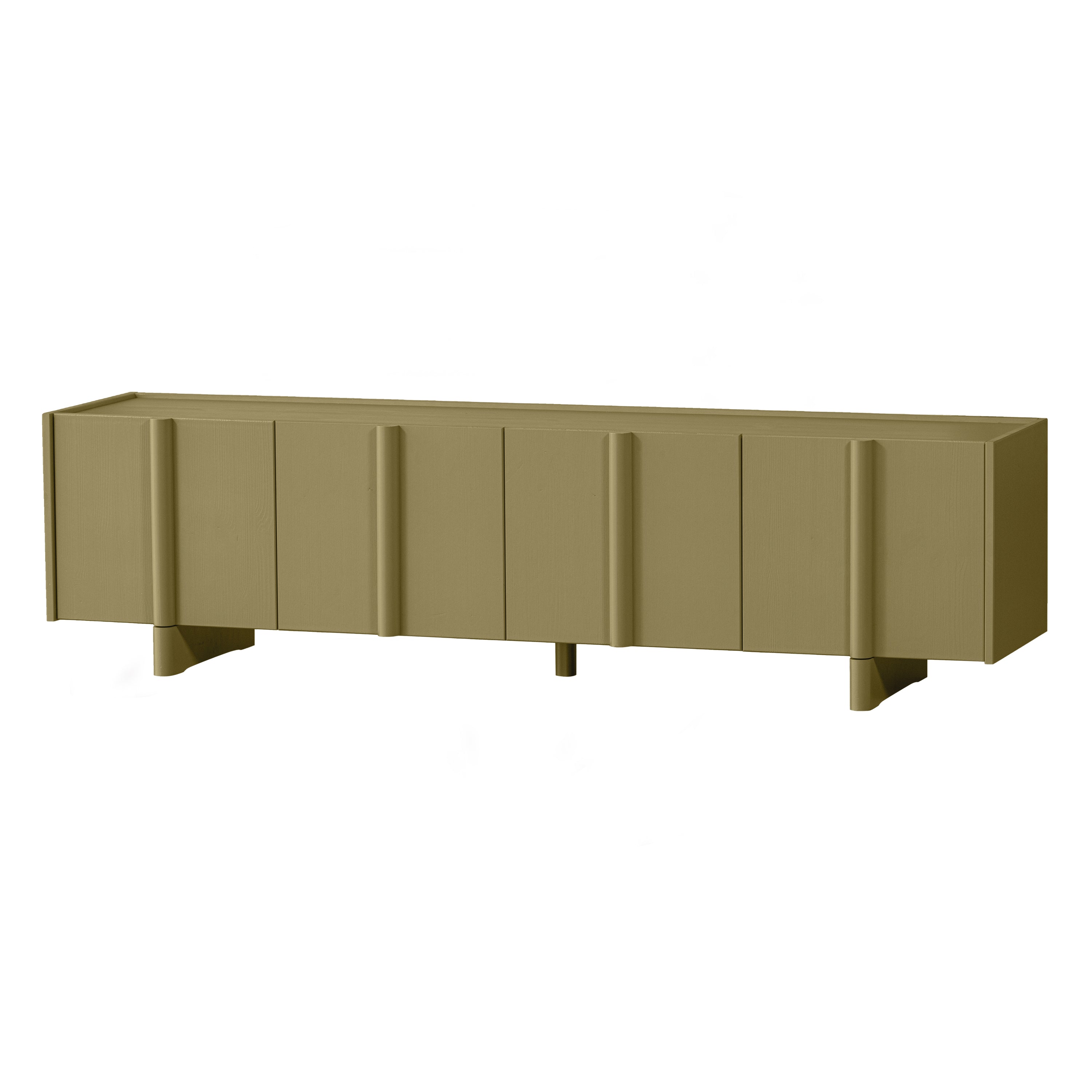 WOOOD Basu Tv-meubel Grenenhout B 200 cm - Moss