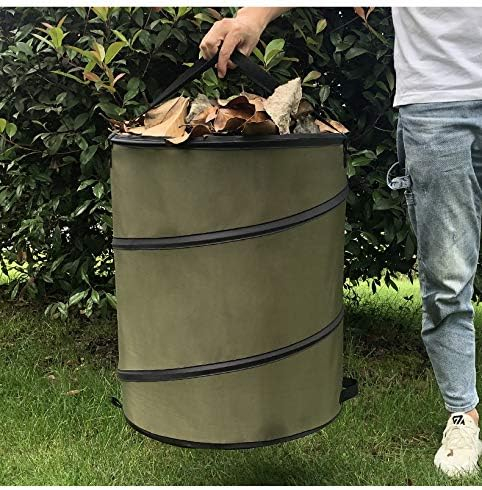 (113L) Pop Up Gartentonne Flexibler Laub Sack Grünabfall Behälter Recycle Tasche - Grün