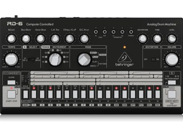 Behringer RD-6-BK, DC, 2 W, 9 V, 0,67 A, 305 mm, 165 mm