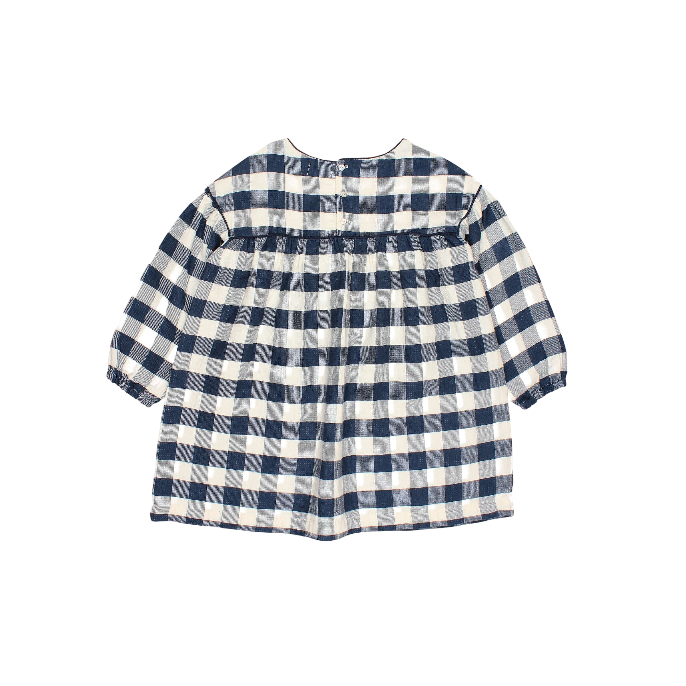 Kleid Gingham Navy
