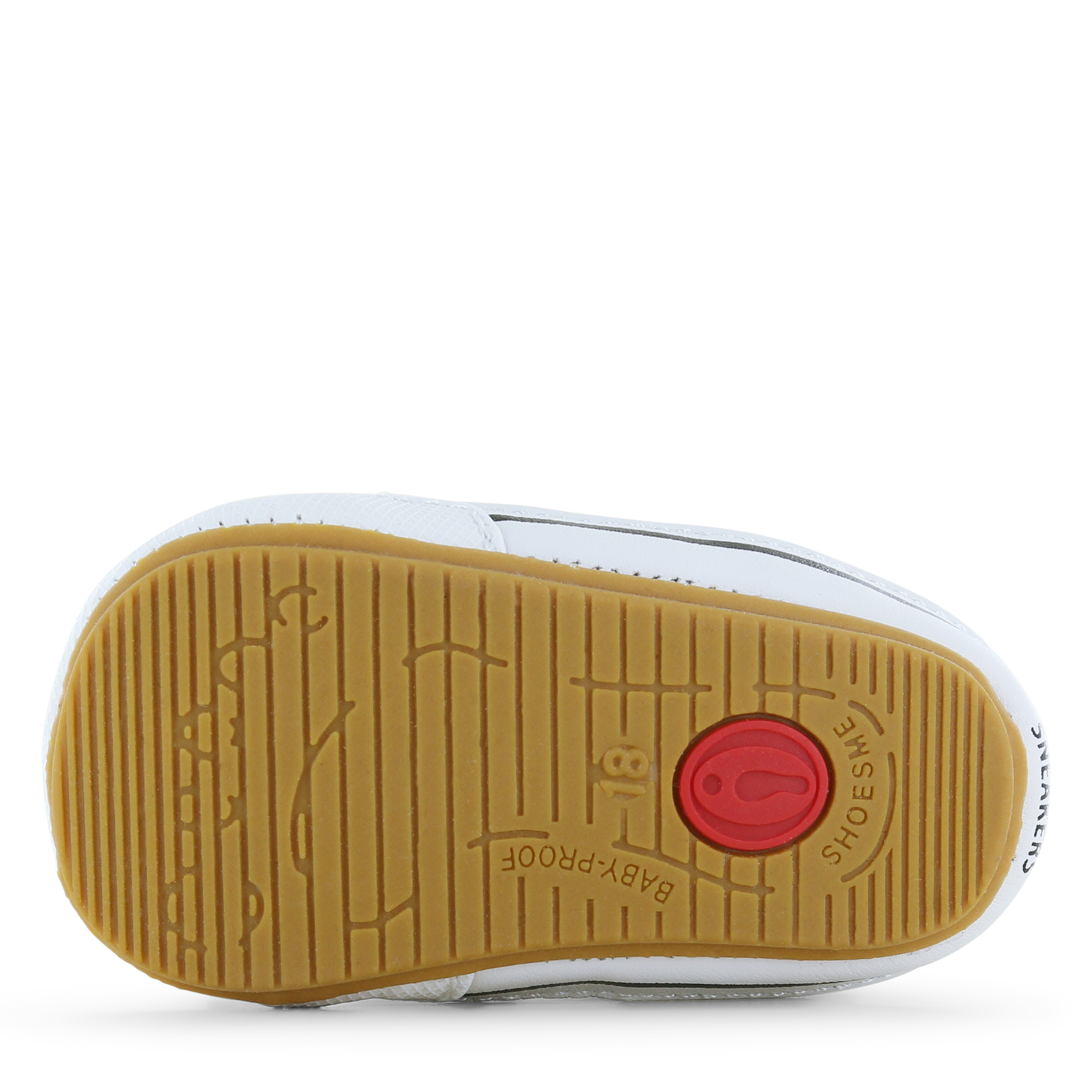 Shoesme wit-blauw BABY-PROOF® schoentje Leer | Jongens schoenen