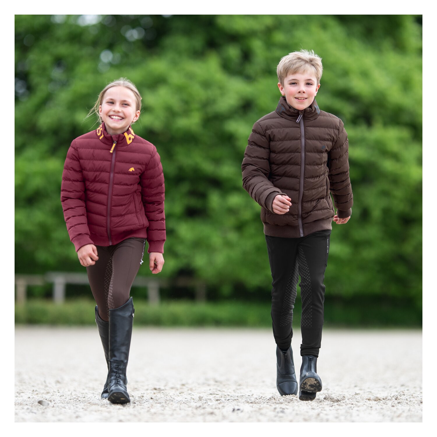 black forest kids Grip Vollbesatz-Reithose - chocolate