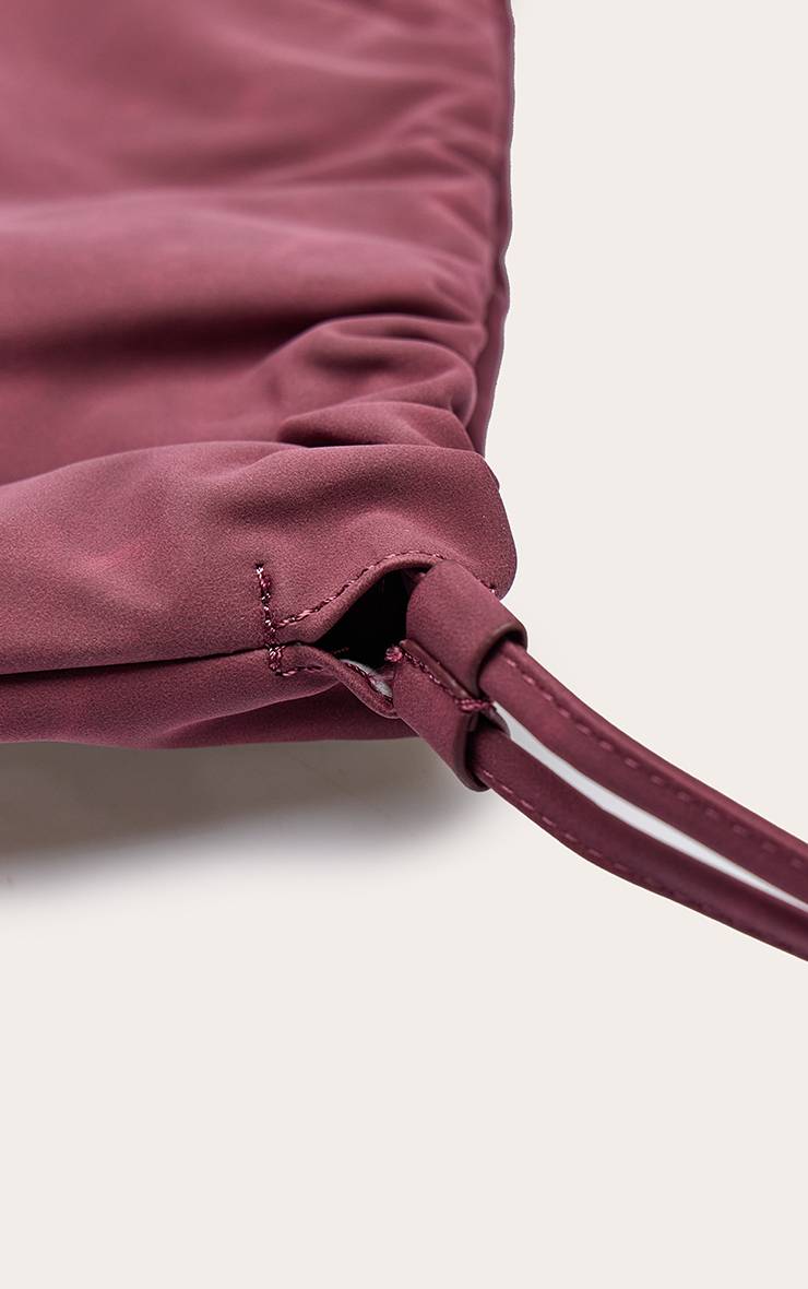 Rouge Bordeaux Sac Pochette Surdimensionné