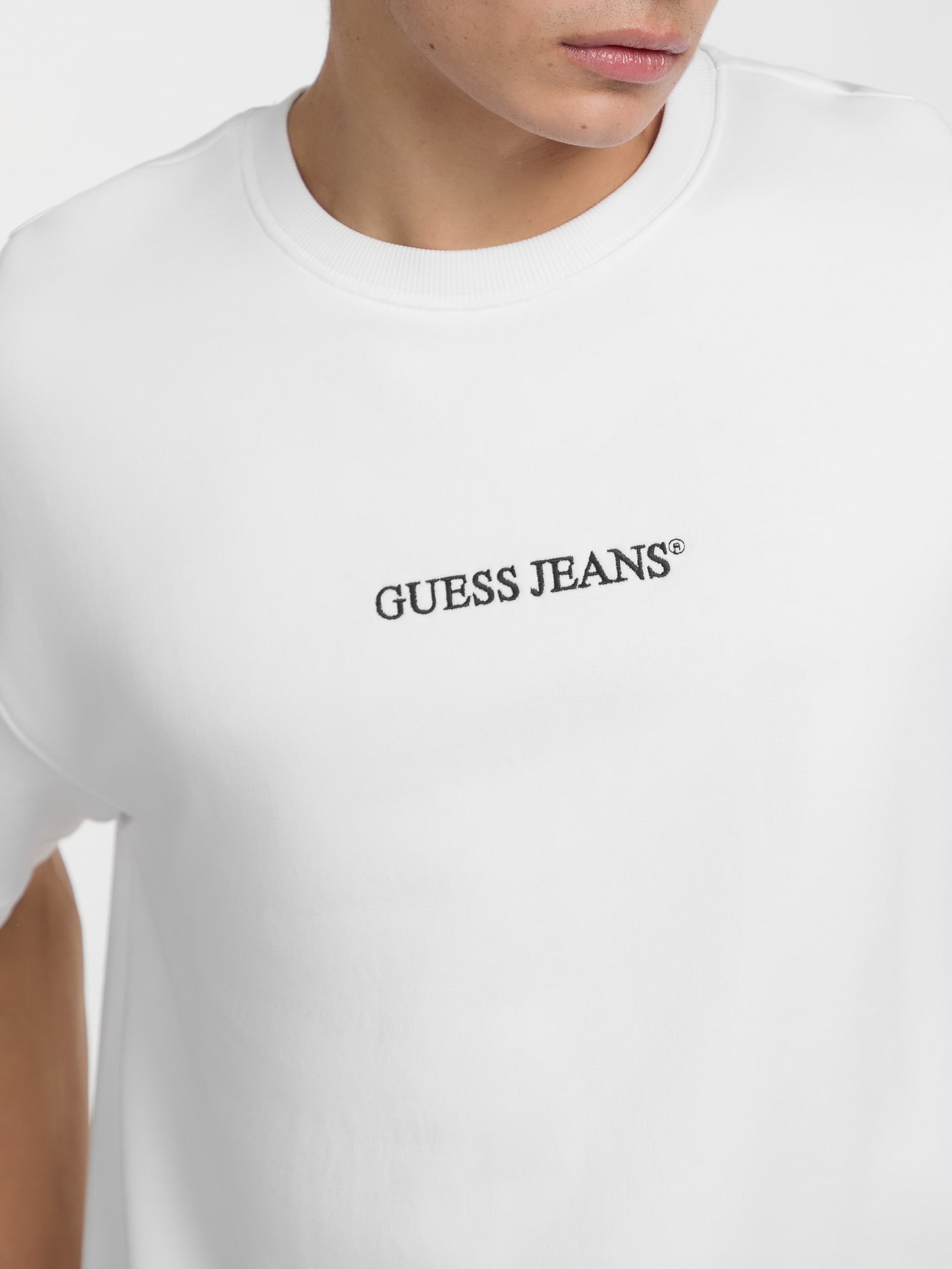 Camiseta de gola redonda com logo