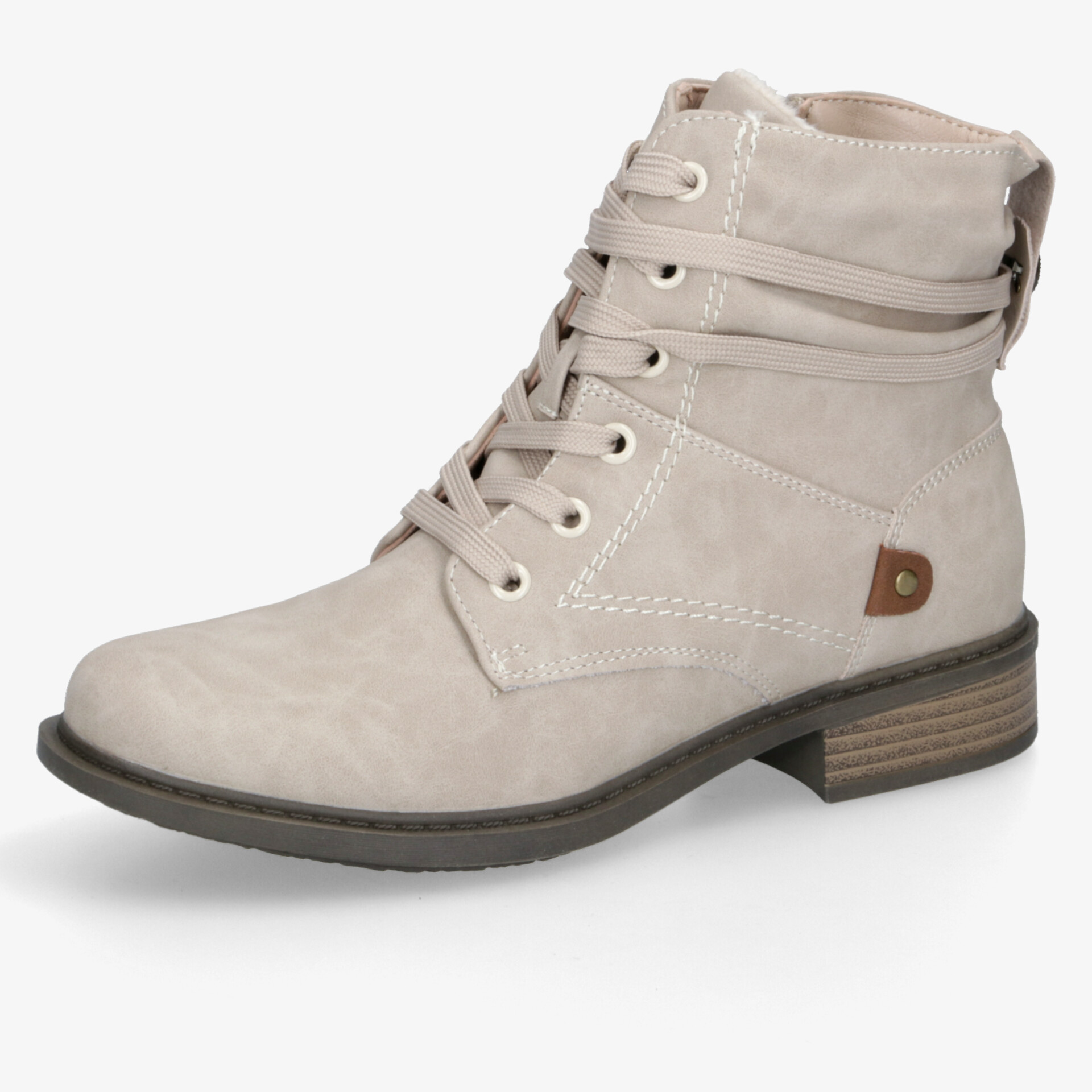 street shoes Damen Schnürstiefeletten beige