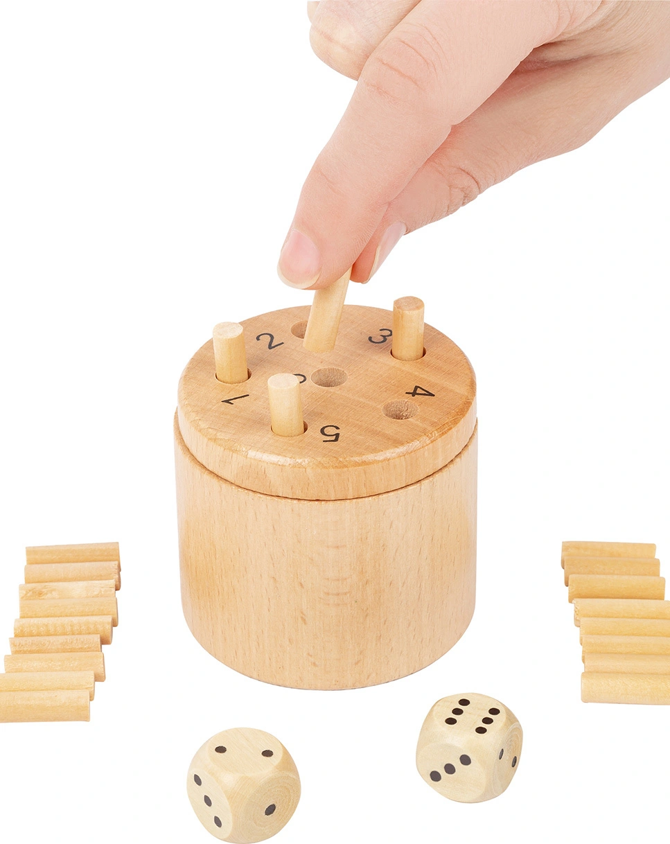 Holz-Würfelspiel 6 RAUS