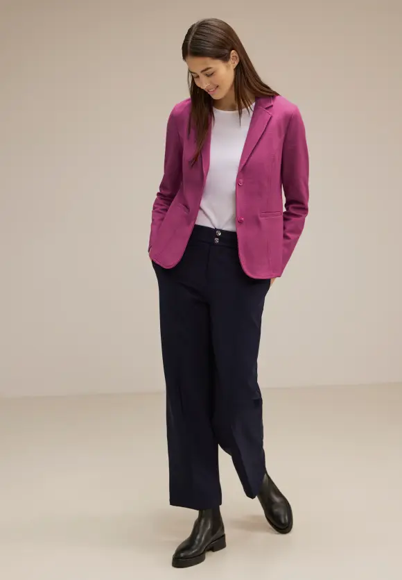 Basic Piqué Blazer - cozy pink melange