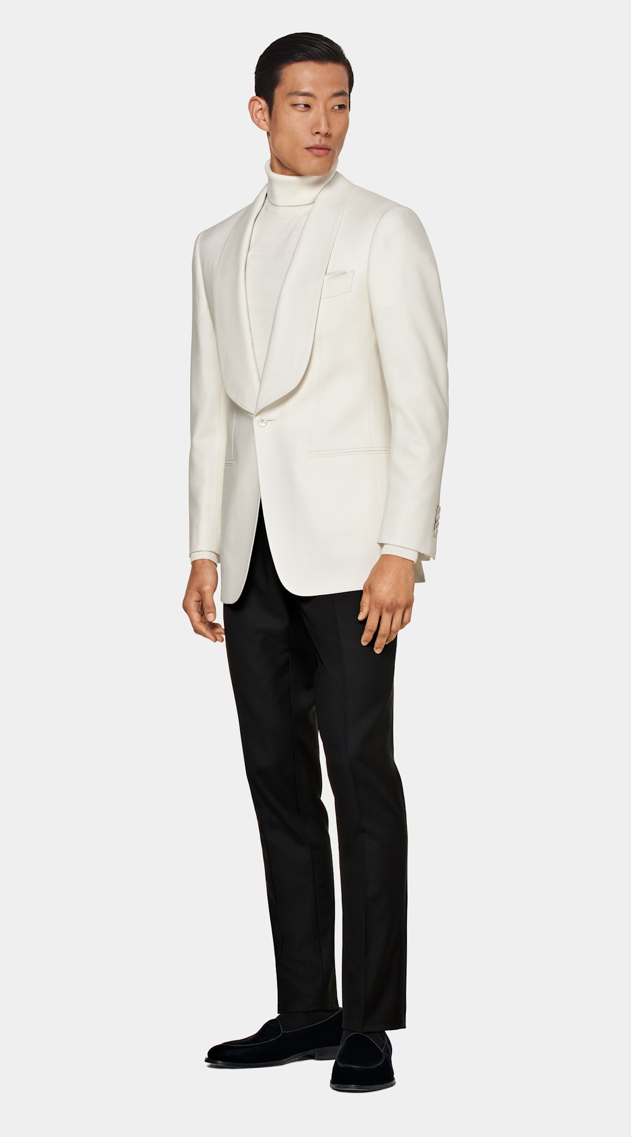 Veste de smoking Washington coupe Tailored blanc cassé
