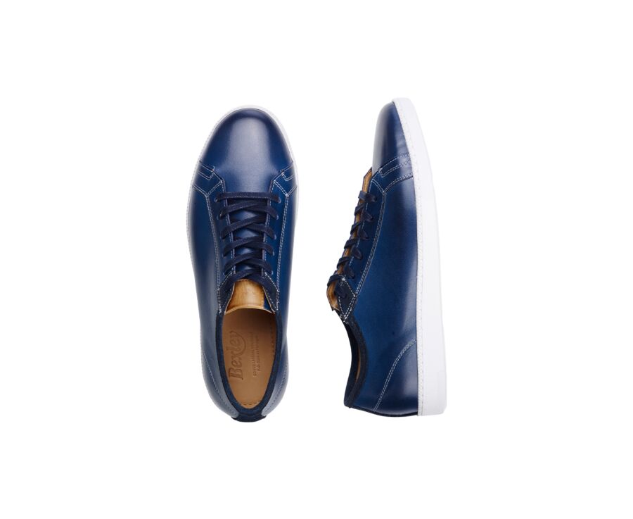 Sneakers homme Bleu Patiné - MILANESIA
