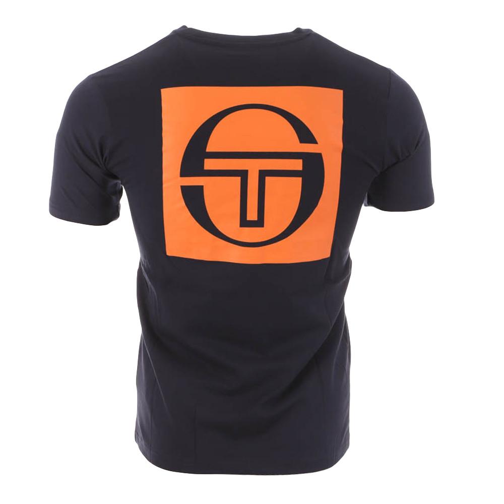 Sergio Tacchini T-shirt Marine/Orange Homme Sergio Tacchini Squared