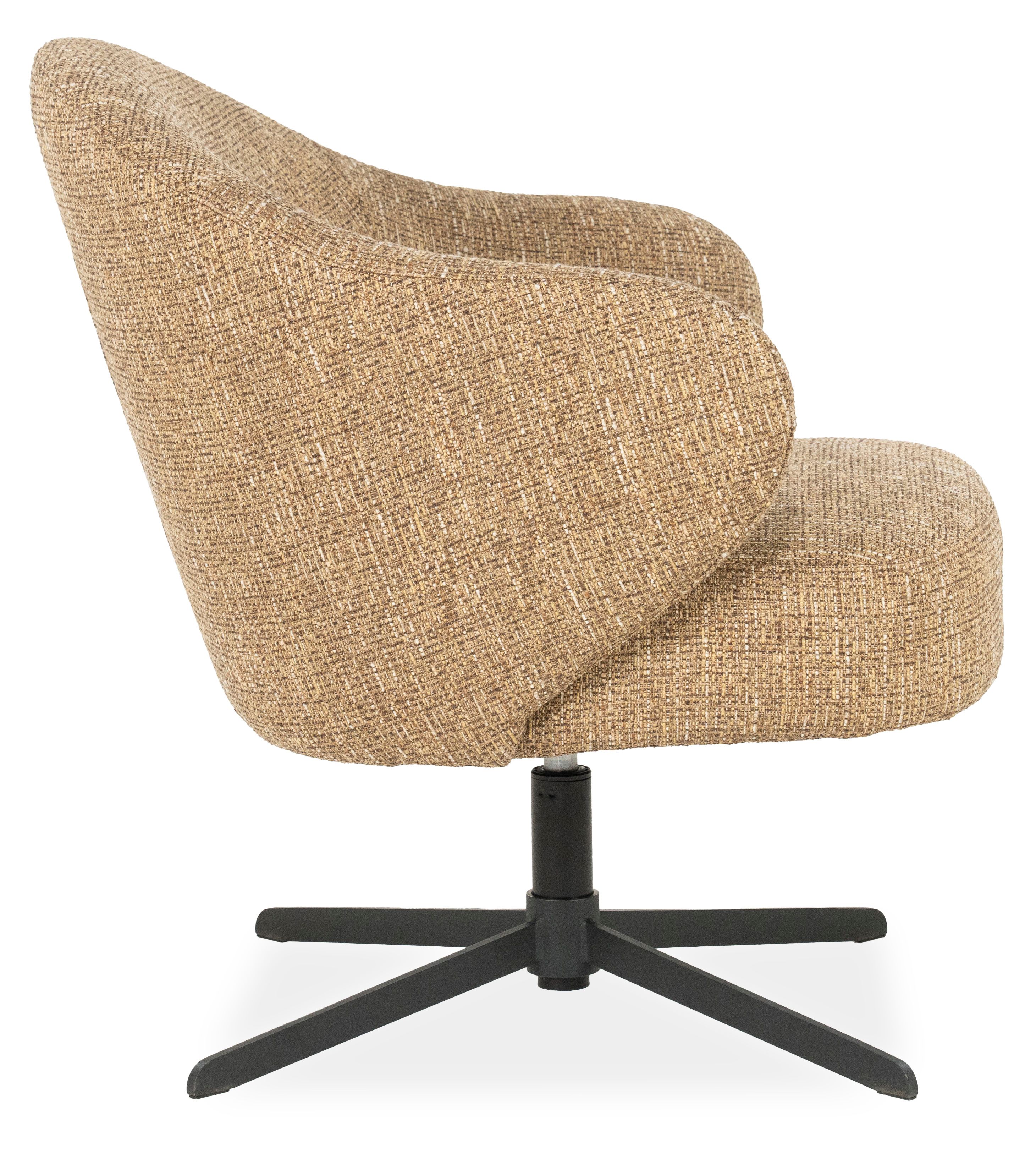 Draaifauteuil 96351 mosterd Connor B74.5 x D77 x H78.5 cm