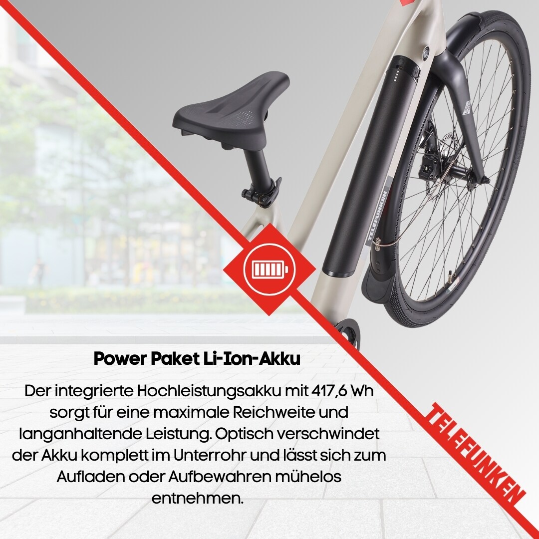 TELEFUNKEN UH210 E-Urban-Bike Damen 28