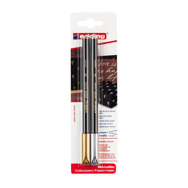 Edding 1200/2 Colourpens Metallic-goud
