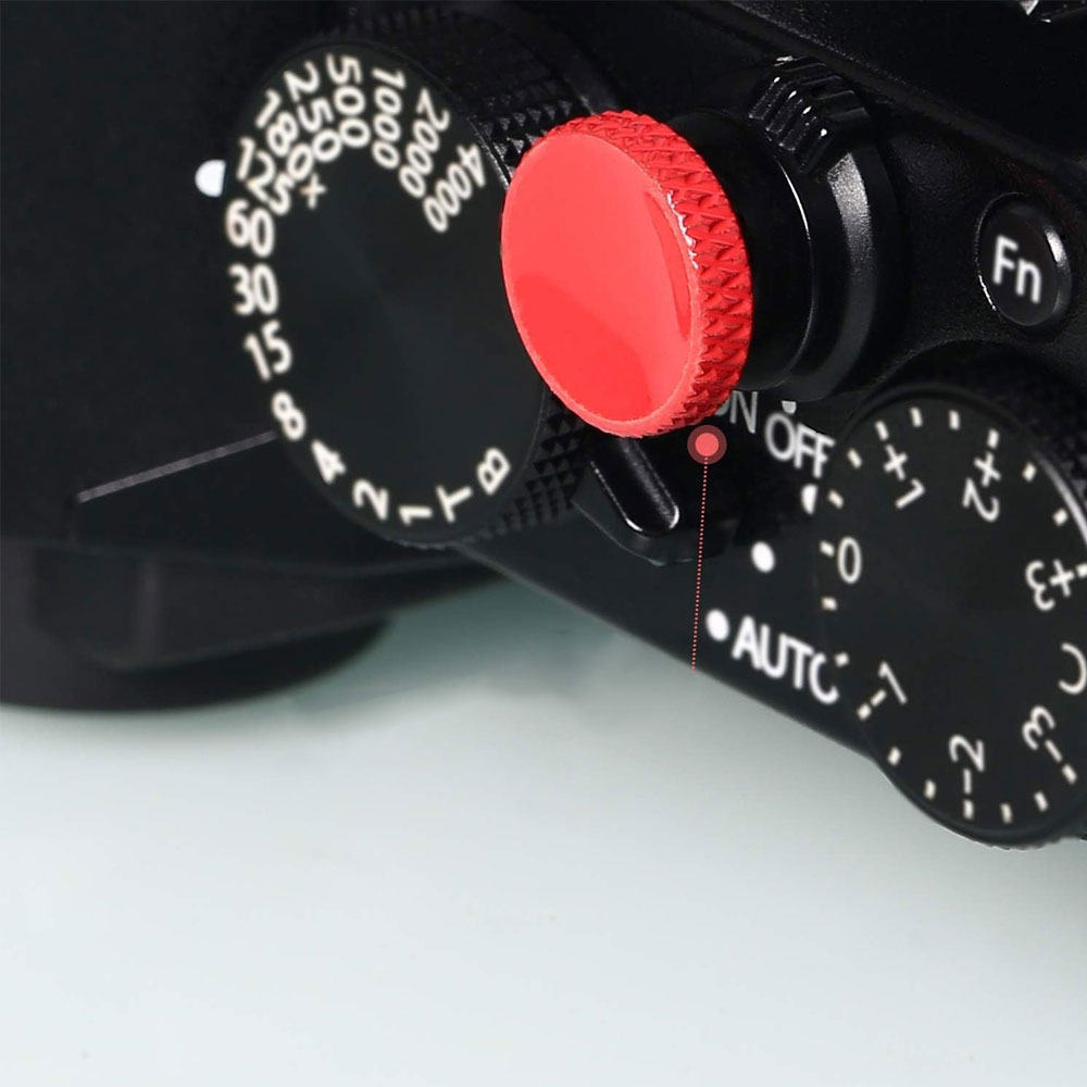DSLR / SLR Kamera Auslöseknopf für Spiegelreflexkameras (Sony / Fujifilm / Leica / Canon / Nikon / Sony) - Rot