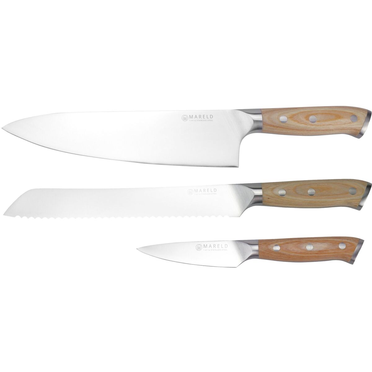 Knivsett med 3 kniver i europeisk tradisjon