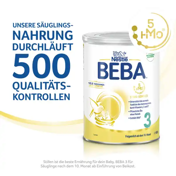 3 Folgemilch ab dem 10. Monat