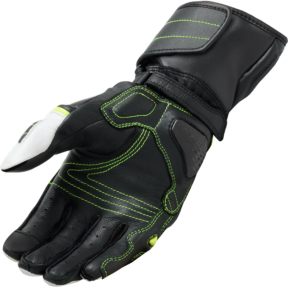 Rev'it - Gants RSR 4 Noir / Blanc / Jaune fluo