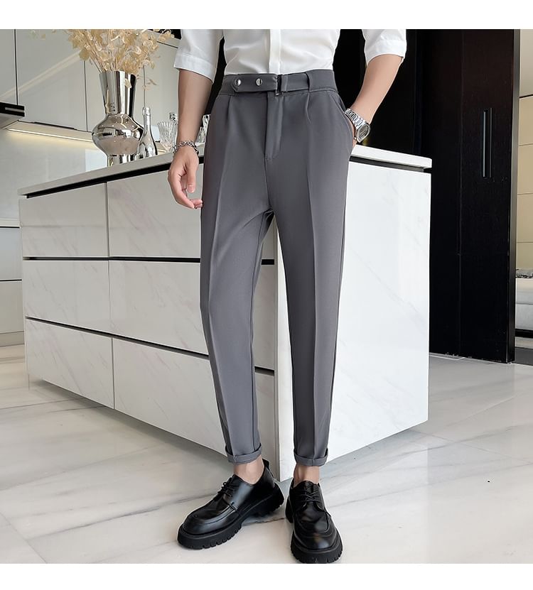 Andrei - Hoge taille taps toelopende pantalon