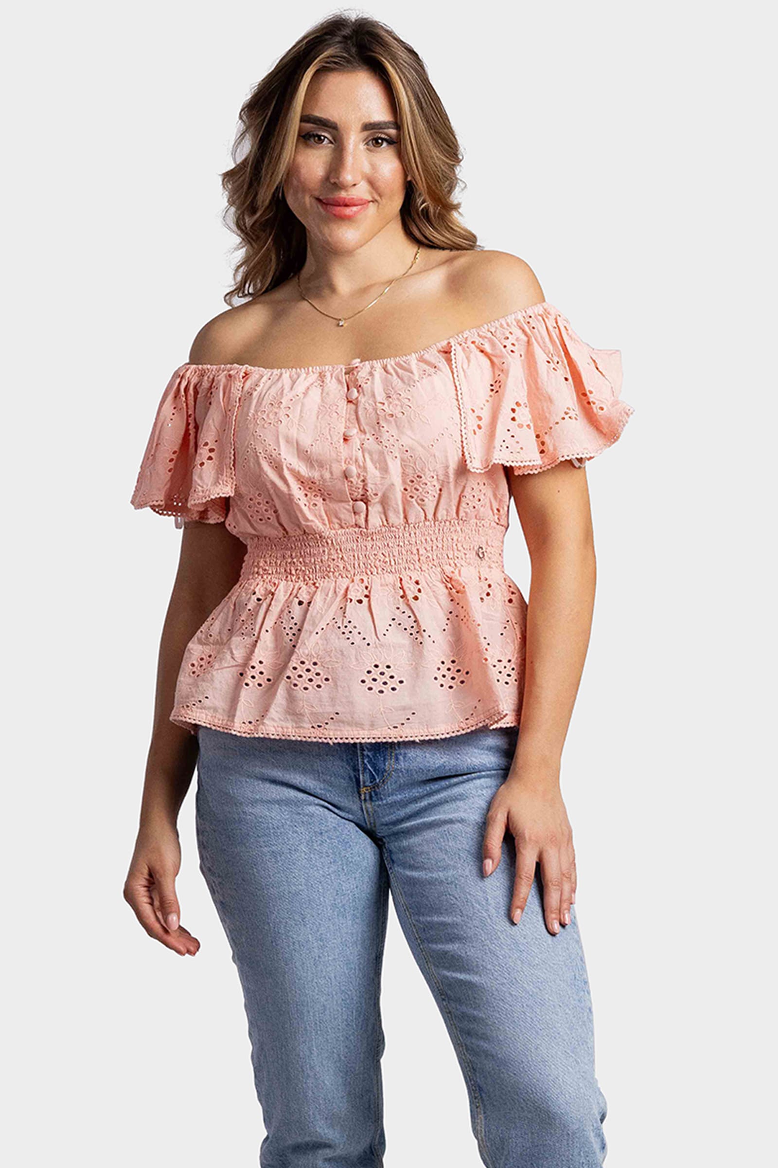 Guess Sangallo Top Dames Roze